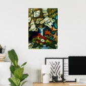 Van Gogh-Vase mit Lunaria Poster (Heimbüro)