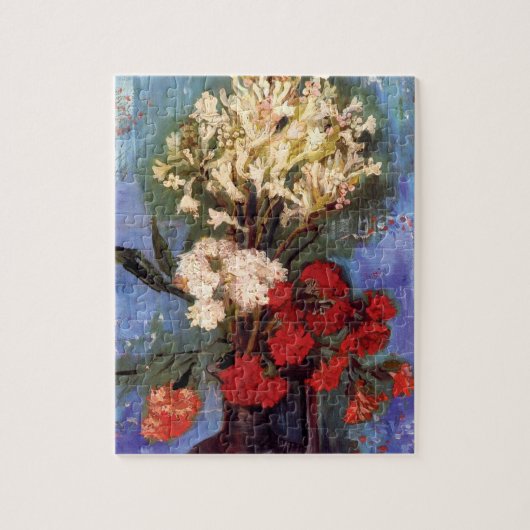 Van Gogh - Vase mit Nelken und anderen Blume Puzzle (Vertikal)