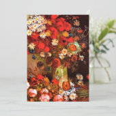 Van Gogh - Vase mit Pflücken, Kornblumen, Peonies (Stehend Vorderseite)