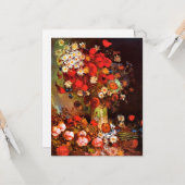 Van Gogh - Vase mit Pflücken, Kornblumen, Peonies Karte (Vorderseite/Rückseite Beispiel)