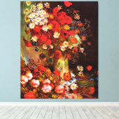 Van Gogh - Vase mit Pflücken, Kornblumen, Peonies Leinwanddruck (Insitu (Holzboden))