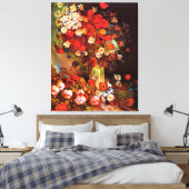 Van Gogh - Vase mit Pflücken, Kornblumen, Peonies Leinwanddruck (Insitu (Schlafzimmer))