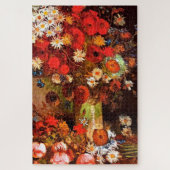 Van Gogh - Vase mit Pflücken, Kornblumen, Peonies Puzzle (Vertikal)