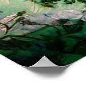 Van Gogh Vase mit Pink Roses Poster (Ecke)