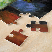 Van Gogh Vase mit Puzzle aus roten Pfoten (Seite)