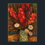 Van Gogh - Vase mit Red Gladiolas Postkarte<br><div class="desc">Van Gogh Blumenmalerei,  Vase mit Roten Gladiolas,  Postkarte.</div>