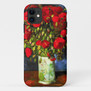 Van Gogh Vase mit rotem Pappi iPhone Case