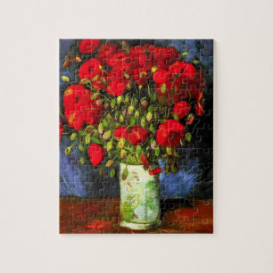 Van Gogh Vase Mit Roten Mohn Puzzle