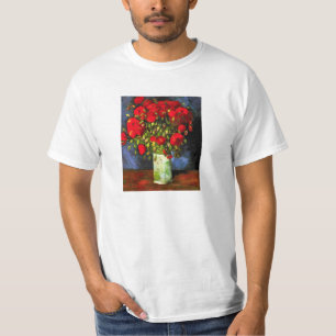 Van Gogh Vase Mit Roten Mohn T-Shirt