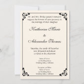 Van Gogh Vase mit roten Papi, Hochzeit Einladung (Rückseite)