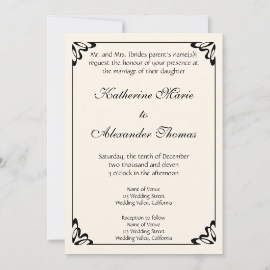 Van Gogh Vase mit roten Papi, Hochzeit Einladung (Rückseite)