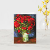 Van Gogh Vase mit roten Pflücken - Karte (Gelbe Blume)