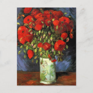 Van Gogh - Vase mit roten Pflücken Postkarte