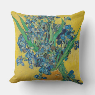 Van Gogh Vase mit Schwertlilien Klassischer Impres Kissen