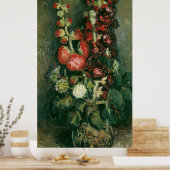 Van Gogh Vase mit Stockrosen Poster (Küche)