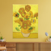 Van Gogh Vase mit vierzehn Sonnenblumen Leinwanddruck (Insitu (Wohnzimmer))