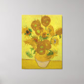 Van Gogh Vase mit vierzehn Sonnenblumen Leinwanddruck (Vorderseite)