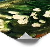 Van Gogh Vase mit Viscaria Poster (Ecke)
