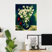 Van Gogh Vase mit Viscaria Poster (Heimbüro)
