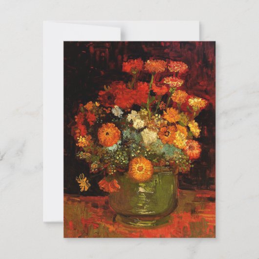 Van Gogh - Vase mit Zinnie (Vorderseite)