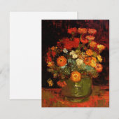 Van Gogh - Vase mit Zinnie (Vorne/Hinten)