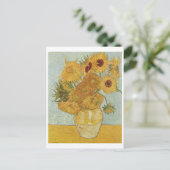van Gogh - Vase mit zwölf Sonnenblumen (1888) Postkarte (Stehend Vorderseite)