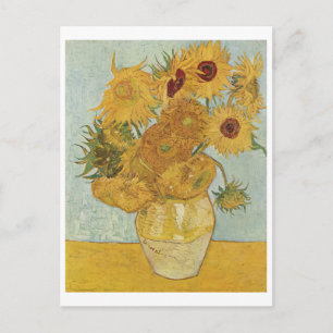 van Gogh - Vase mit zwölf Sonnenblumen (1888) Postkarte