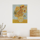 Van Gogh - Vase Twelve Sunflowers Poster (Küche)