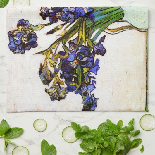 Van Gogh Vase von Irisch Küchentuch (Gefaltet)