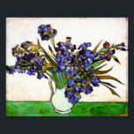 Van Gogh Vase von Irisdruck Fotodruck<br><div class="desc">Van Gogh Vase von Ire drucken. Ölmalerei auf Leinwand aus dem Jahr 1890. Eines der schönsten Gemälde von Van Gogh mit Vase und Blume, in denen die dicken Poren frisch geschnittener Irisen gefangen gehalten werden. Wie Van Gogh’s Stillleben-Gemälde von Sonnenblumen und Mohnblüten erfassen Ire in einer Vase eine gewisse sommerliche...</div>