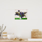 Van Gogh Vase von Irises Poster (Küche)
