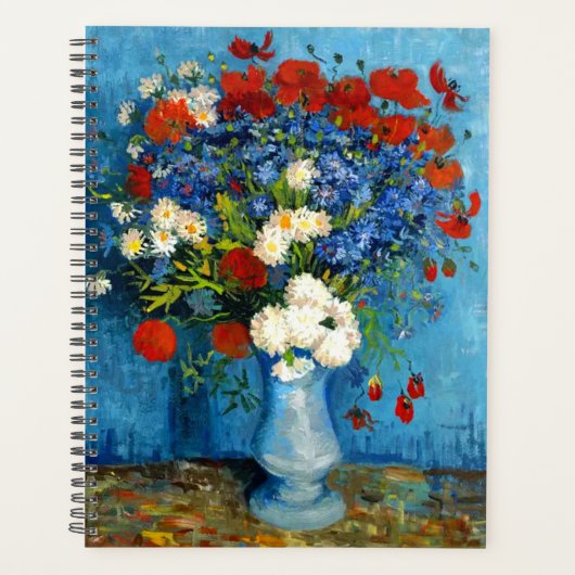 Van Gogh Vase with Cornflowers and Poppies Planer (Vorderseite)