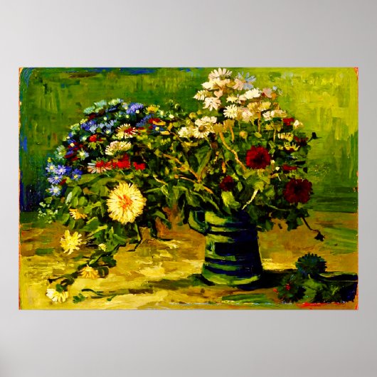 Van Gogh Vase with Daisies Poster (Vorne)