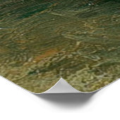 Van Gogh Vase with Hollyhocks Poster (Ecke)