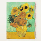 Van Gogh - Vasen mit 12 Sonnenblumen Planer (Rückseite)