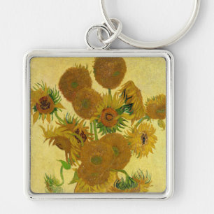 Van Gogh - Vasen mit 15 Sonnenblumen Schlüsselanhänger