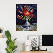 Van Gogh Vasen mit Blumen Poster (Heimbüro)
