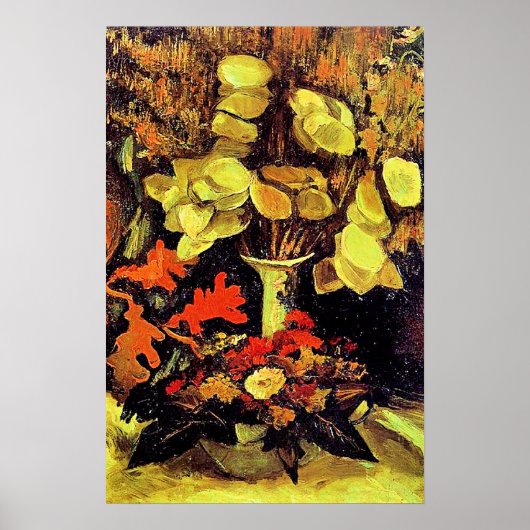 Van Gogh, Vasen mit Mondviole, Poster (Vorne)