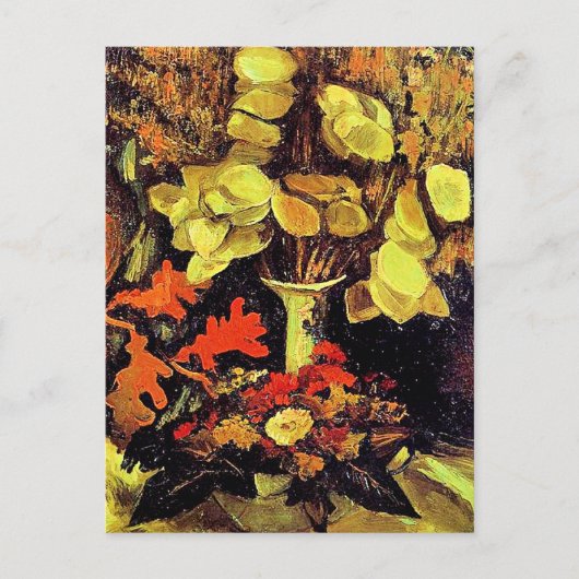 Van Gogh, Vasen mit Mondviole, Postkarte (Vorderseite)