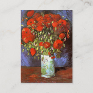 Van Gogh: Vasen mit roten Mohnblumen Visitenkarte