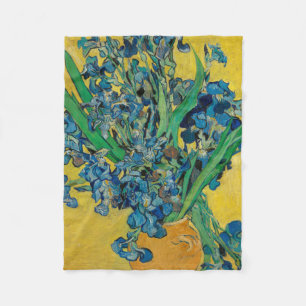 Van Gogh Vasen mit Schwertlilien Klassischer Impre Fleecedecke