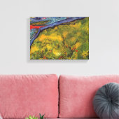 Van Gogh verdichtetes Weizenfeld mit aufstrebender Leinwanddruck (Insitu (Wohnzimmer))