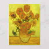 Van Gogh - Vierzehn Sonnenblumen, Postkarte (Vorderseite)