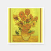 Van Gogh - Vierzehn Sonnenblumen, Serviette (Vorderseite)