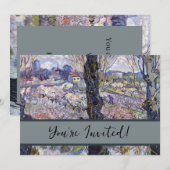 Van Gogh View Arles Blühender Garten Einladung (Vorne/Hinten)