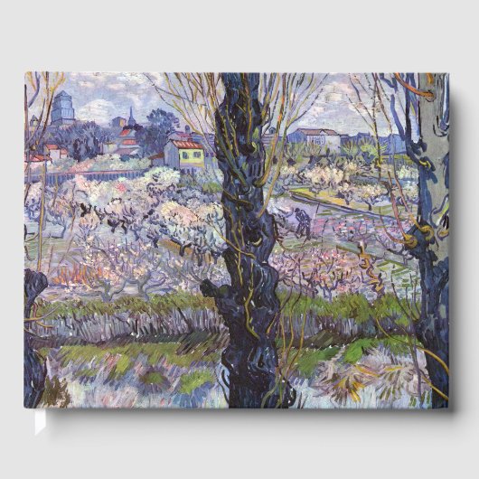 Van Gogh View Arles Blühender Garten Gästebuch (Vorderseite)