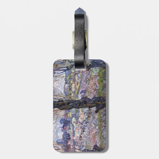 Van Gogh View Arles Blühender Garten Gepäckanhänger (Rückseite vertikal)