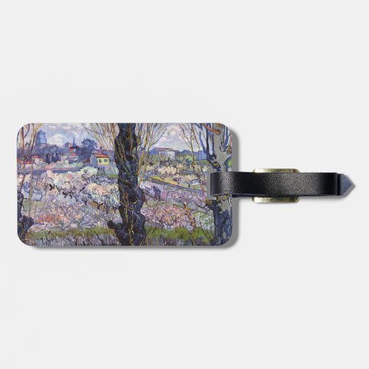 Van Gogh View Arles Blühender Garten Gepäckanhänger (Rückseite horizontal)