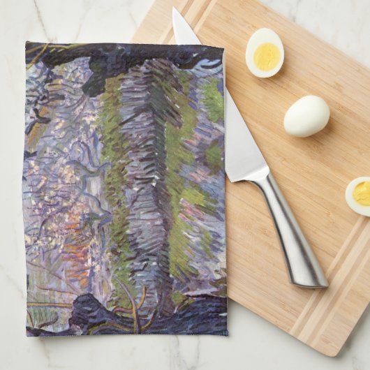 Van Gogh View Arles Blühender Garten Geschirrtuch (Viertel Falte)