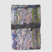 Van Gogh View Arles Blühender Garten Golfhandtuch (Vorderseite)